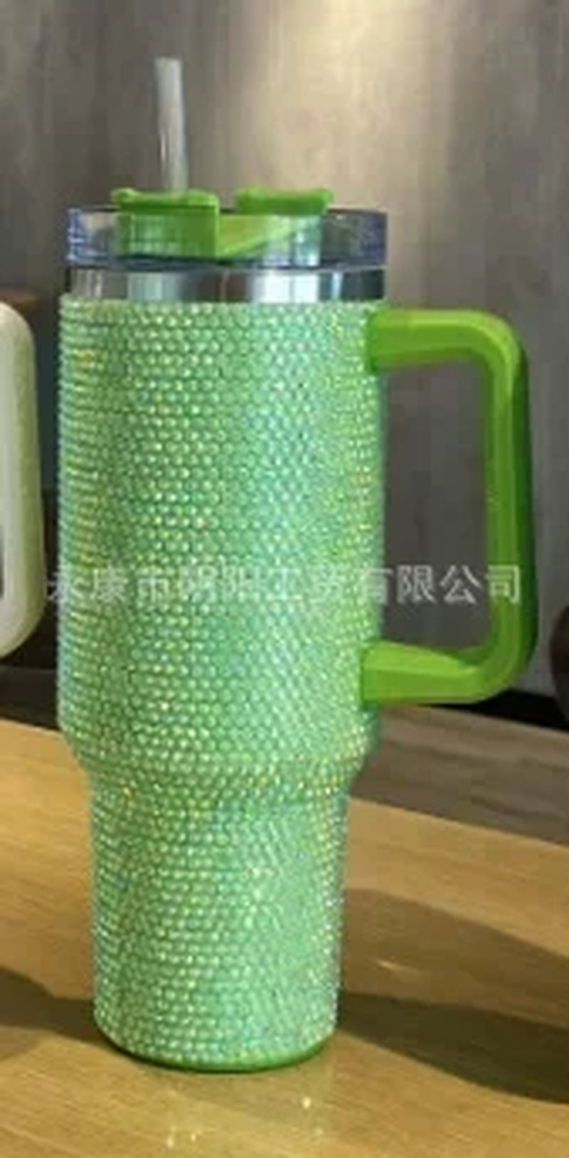 40Oz Diamond Mug Tumbler with Handle Insulated Tumbler with Lids Straw Stainless Steel Coffee Termos Cups Tumbler Heat Press