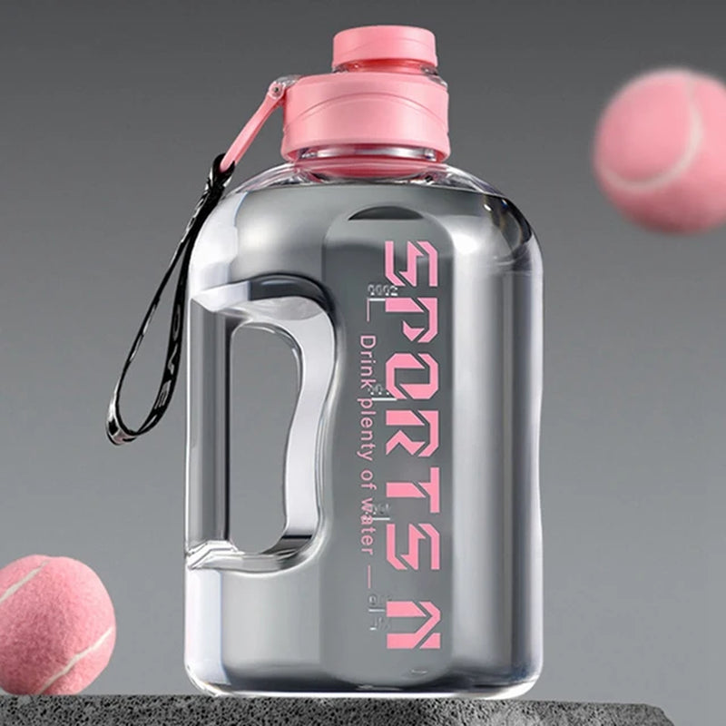 2.7/1.7L Insulated Water Bottles with Straw Gym Traveling Hiking Camping Hot Water Bottle for Men Women Leakproof Fitness Bottle