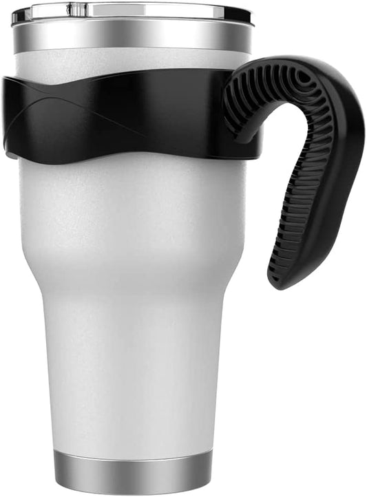 Tumbler Handle Fits for 30 OZ YETI Tumbler, OZARK TRAIL Tumbler, Rambler Tumbler (Black,Handle Only，Cup Not Include)