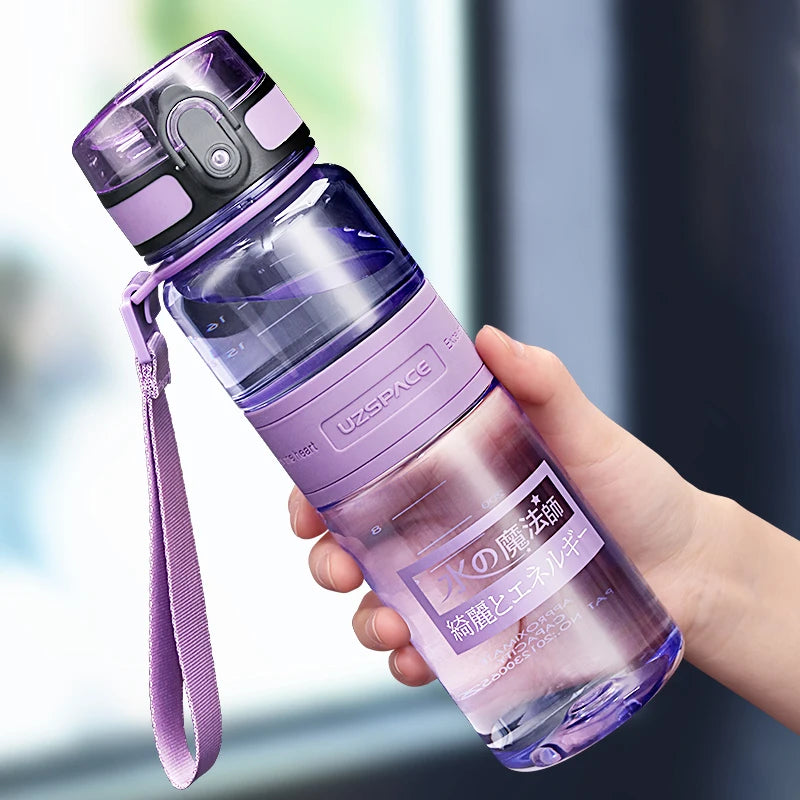 1L 1.5L 2L Fitness Sports Water Bottle Large Capacity Eco-Friendly Plastic Portable Leakproof Shaker Fruit Drink Bottle BPA Free - TECH W/ TERRY