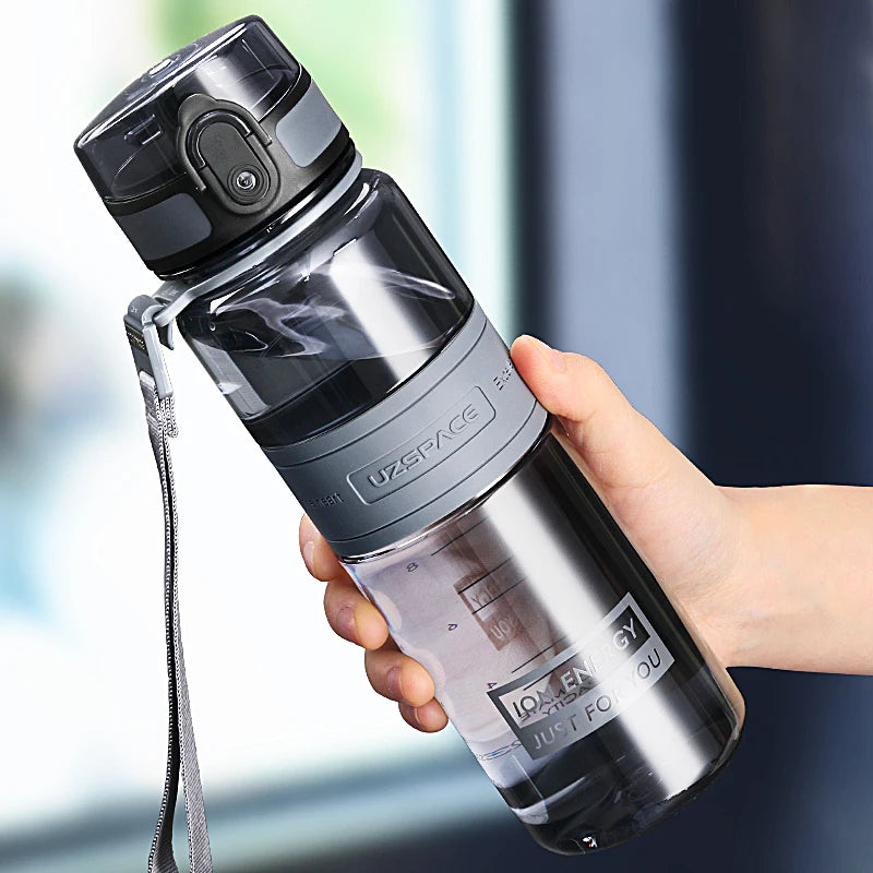 1L 1.5L 2L Fitness Sports Water Bottle Large Capacity Eco-Friendly Plastic Portable Leakproof Shaker Fruit Drink Bottle BPA Free - TECH W/ TERRY