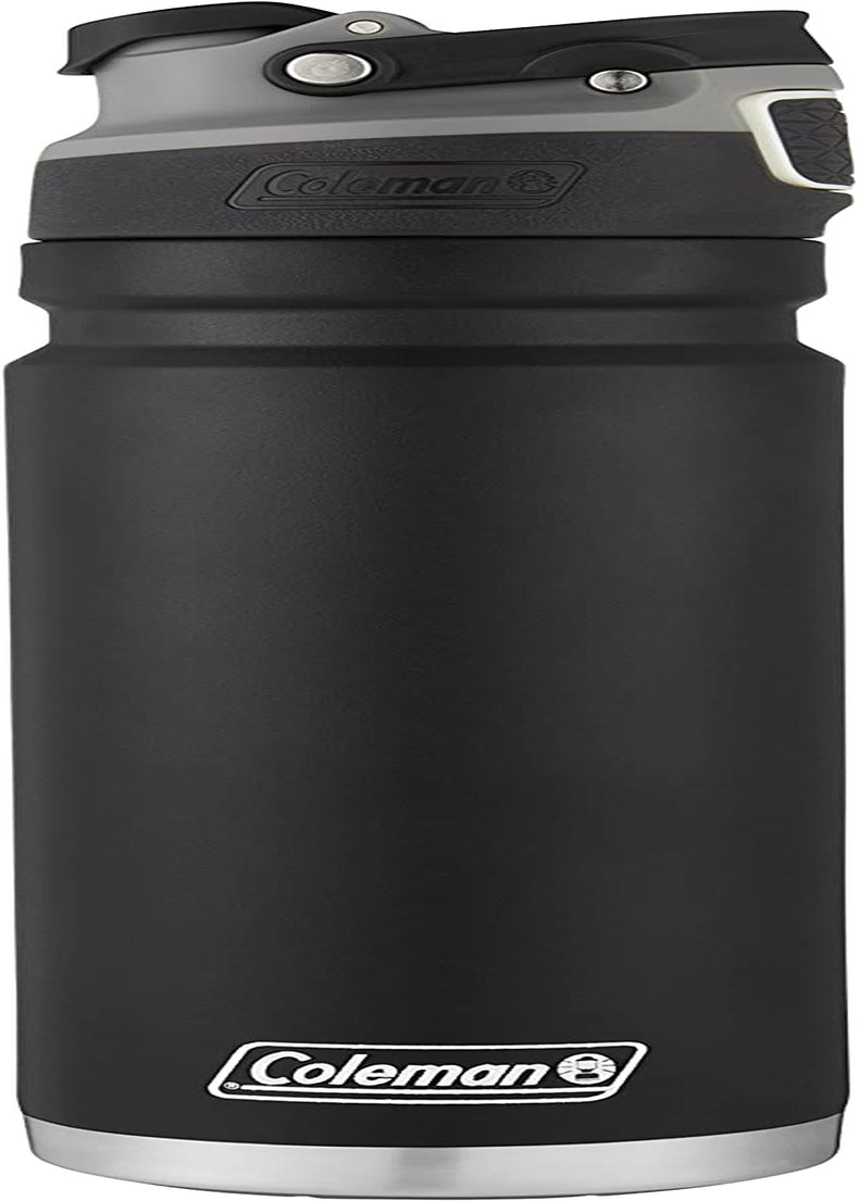 Freeflow Vacuum-Insulated Stainless Steel Water Bottle with Leak-Proof Lid, 24Oz/40Oz Bottle with Button-Operated Lid & Carry Handle, Keeps Drinks Hot or Cold for Hours