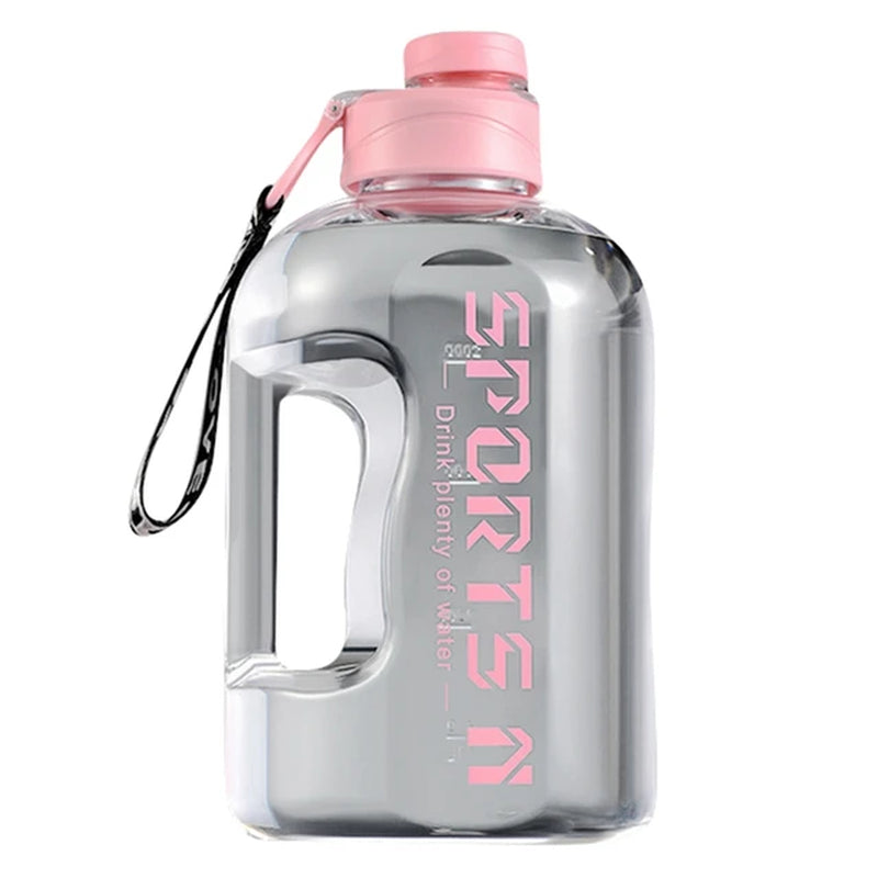 2.7/1.7L Insulated Water Bottles with Straw Gym Traveling Hiking Camping Hot Water Bottle for Men Women Leakproof Fitness Bottle